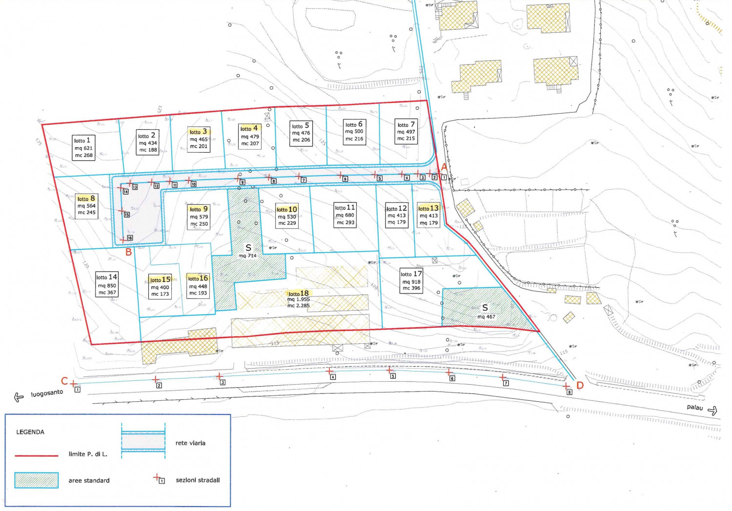 Building lands for single-family villas