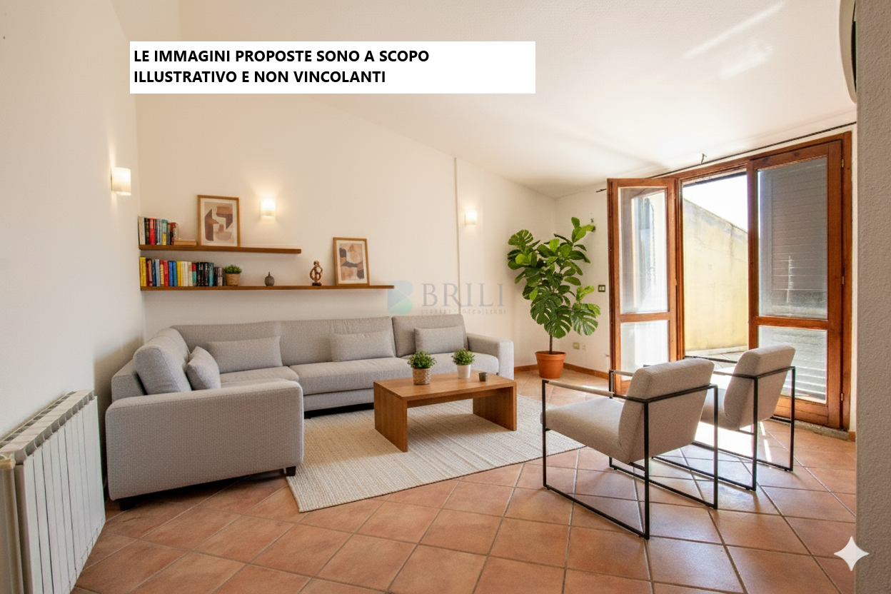 Tempio Pausania: ampio trilocale all\'ultimo piano con vista