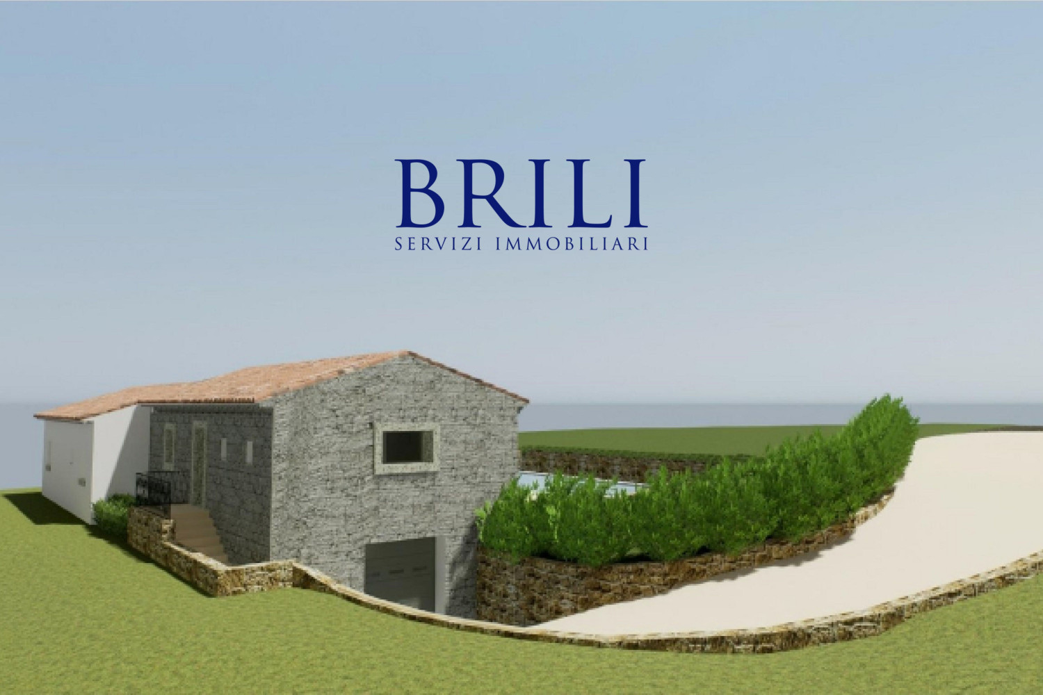 Panoramic agricultural land with approved plans for a country house and swimming pool