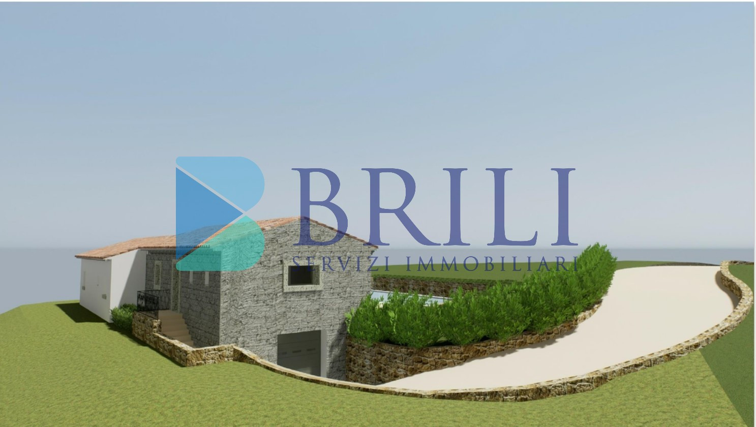 Panoramic agricultural land with approved plans for a country house and swimming pool