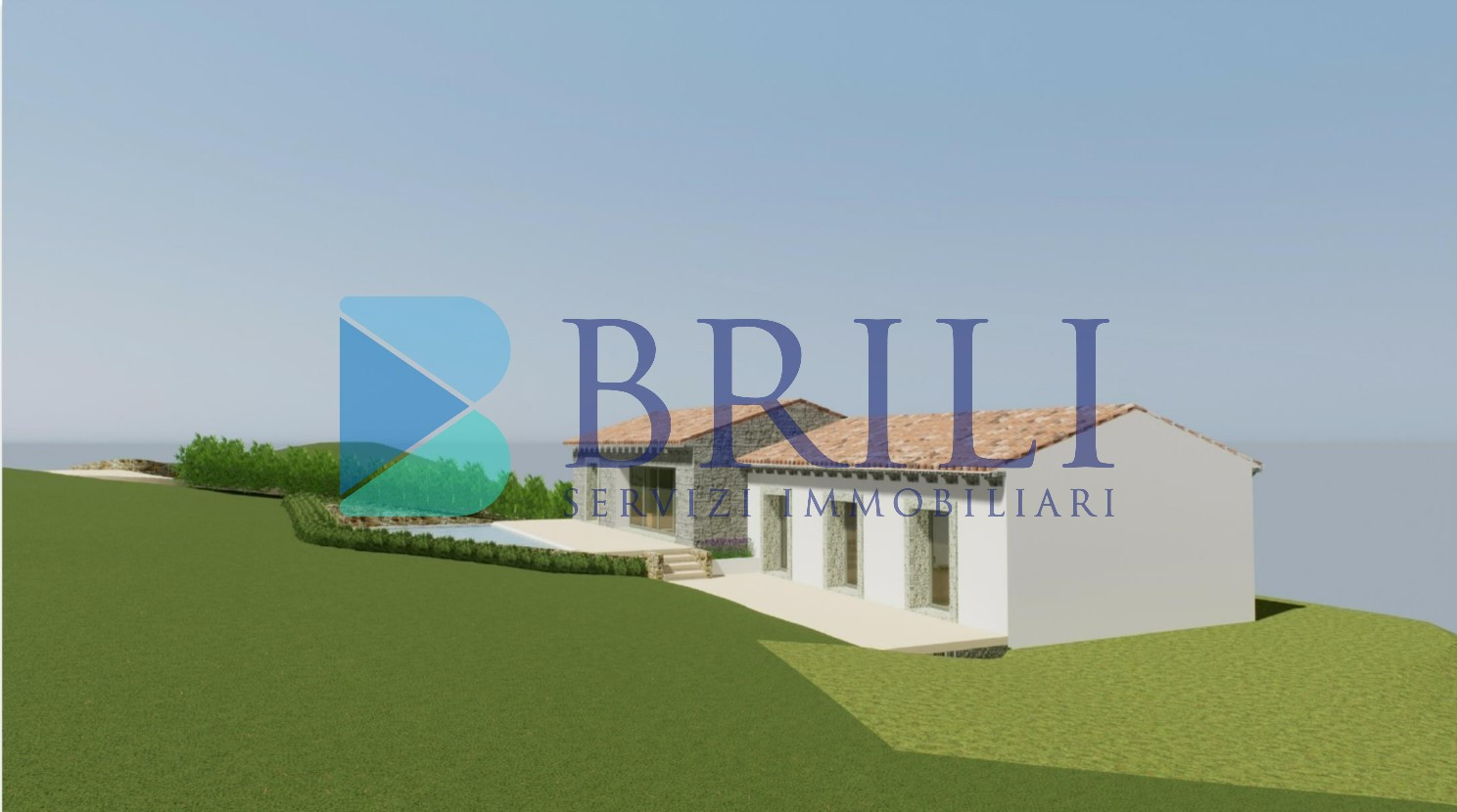 Panoramic agricultural land with approved plans for a country house and swimming pool