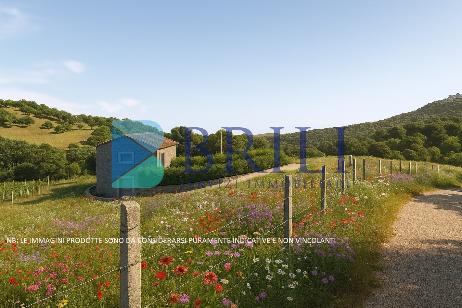 Panoramic agricultural land with approved plans for a country house and swimming pool