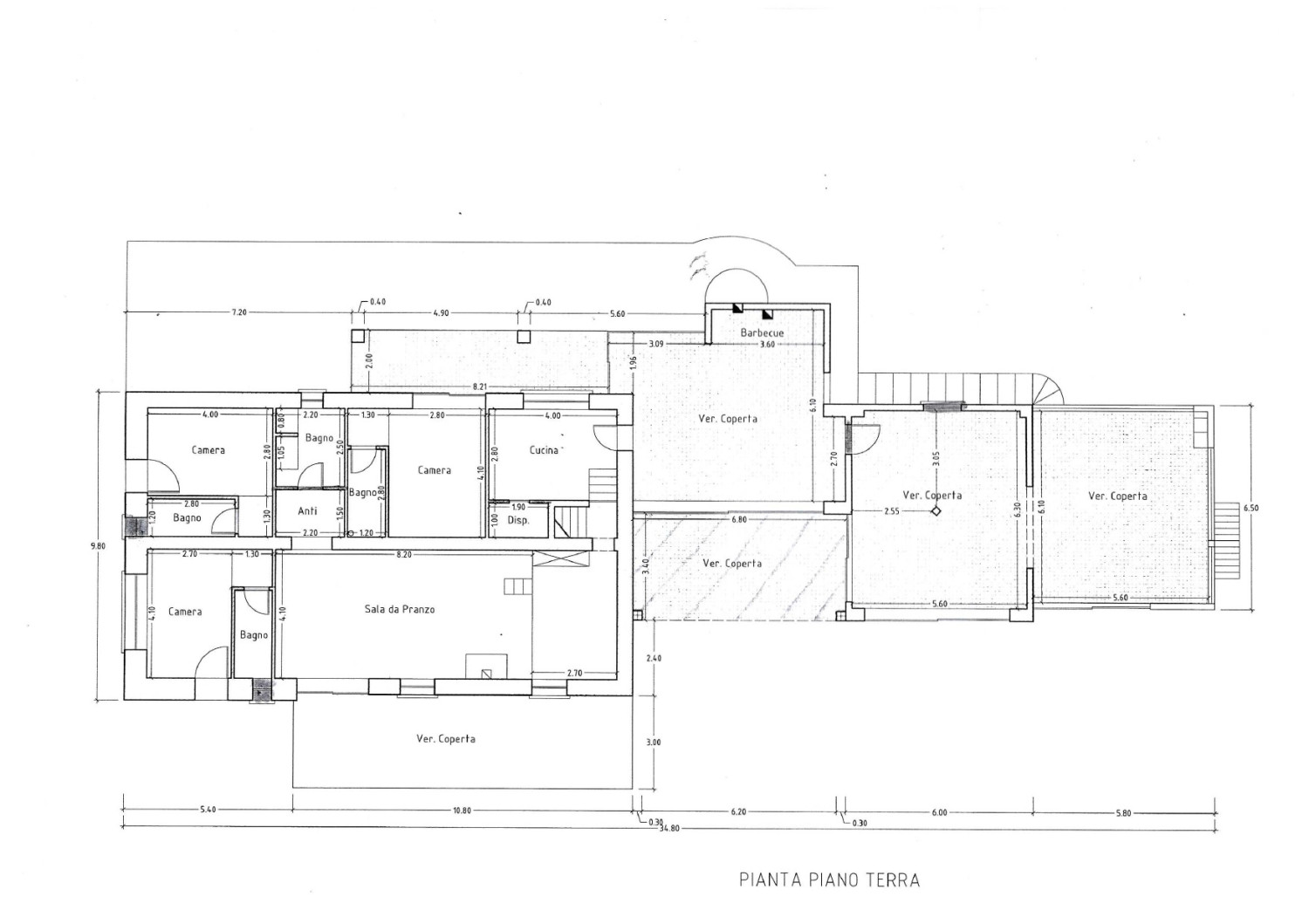 Villa rustica con vigna e uliveto