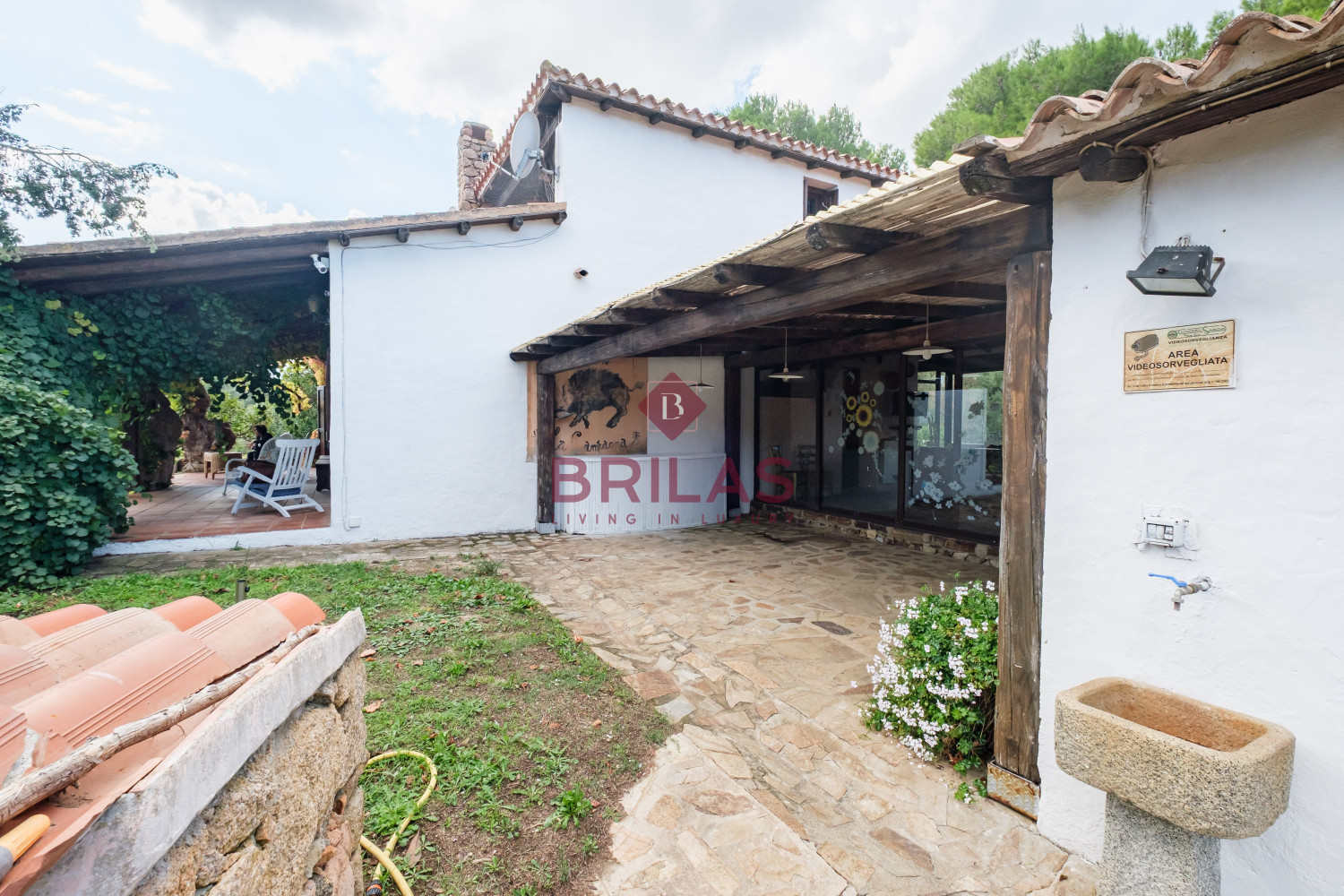 Villa rustica con vigna e uliveto