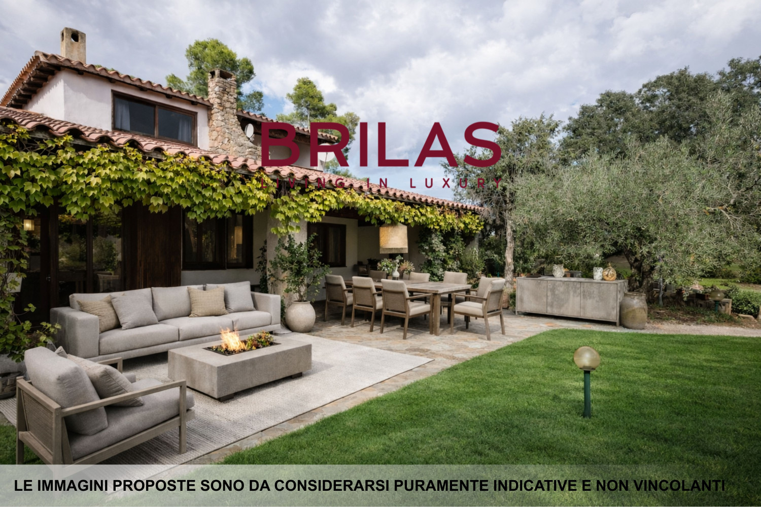 Villa rustica con vigna e uliveto