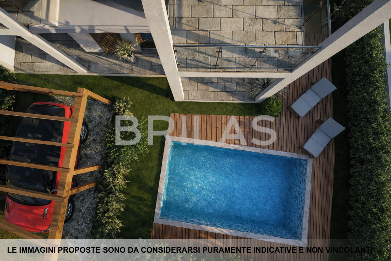Villa singola con piscina in costruzione a Pittulongu-Bados