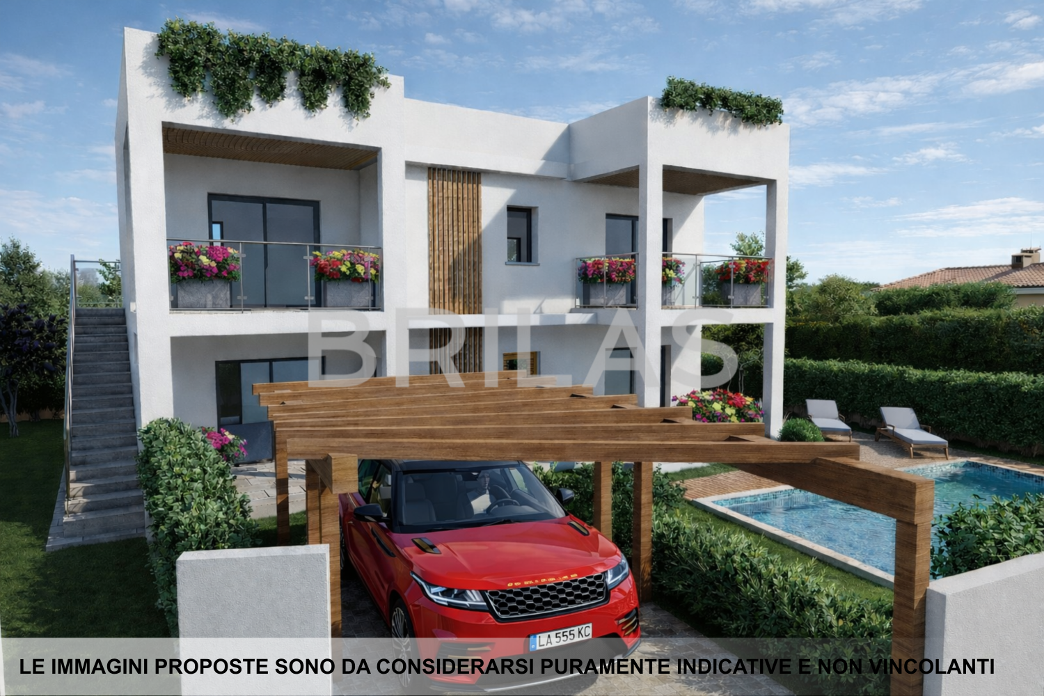 Villa singola con piscina in costruzione a Pittulongu-Bados