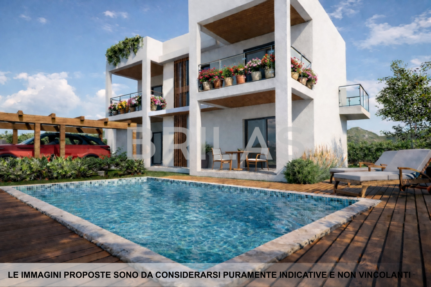 Villa singola con piscina in costruzione a Pittulongu-Bados
