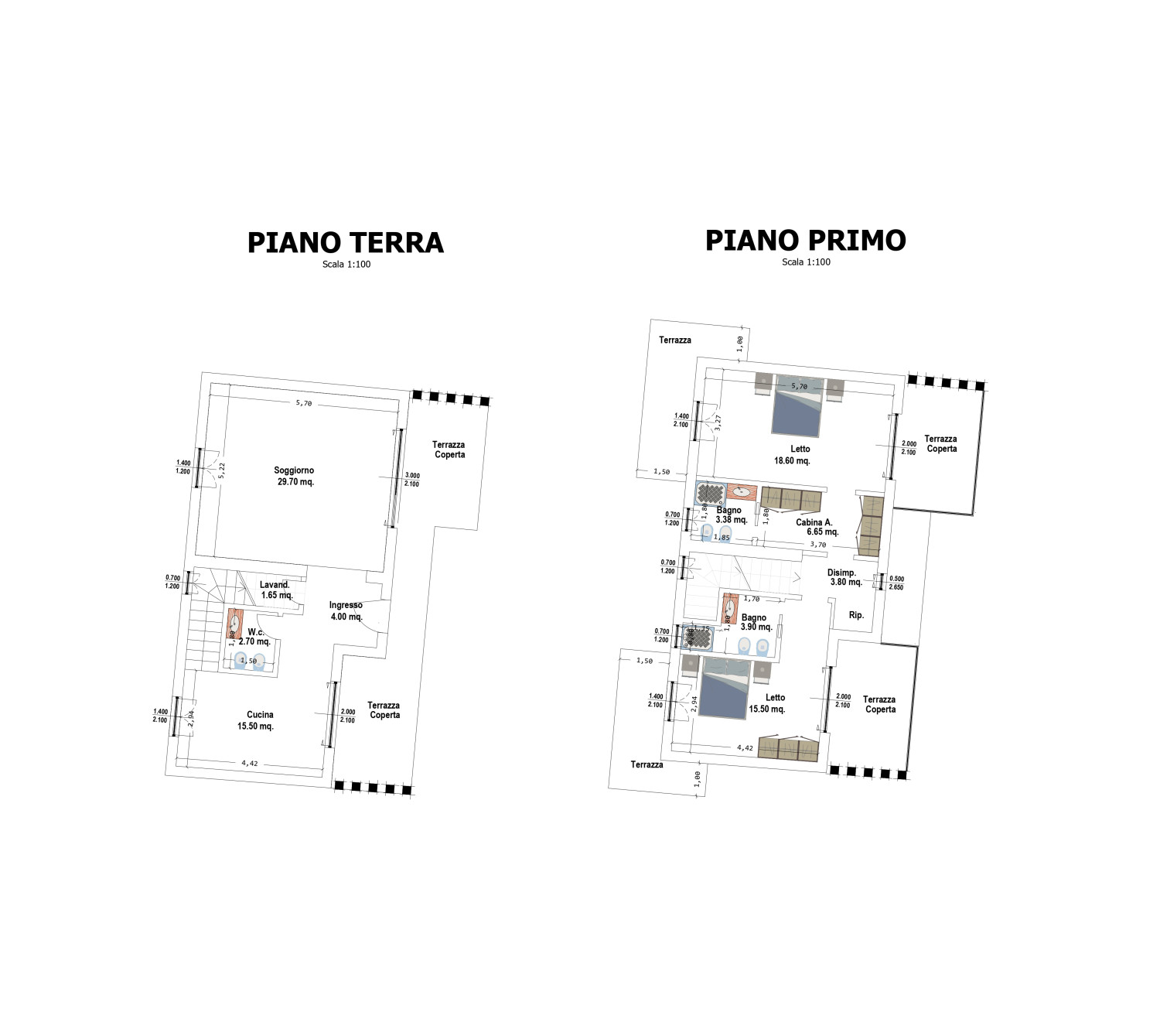 Villa singola con piscina in costruzione a Pittulongu-Bados