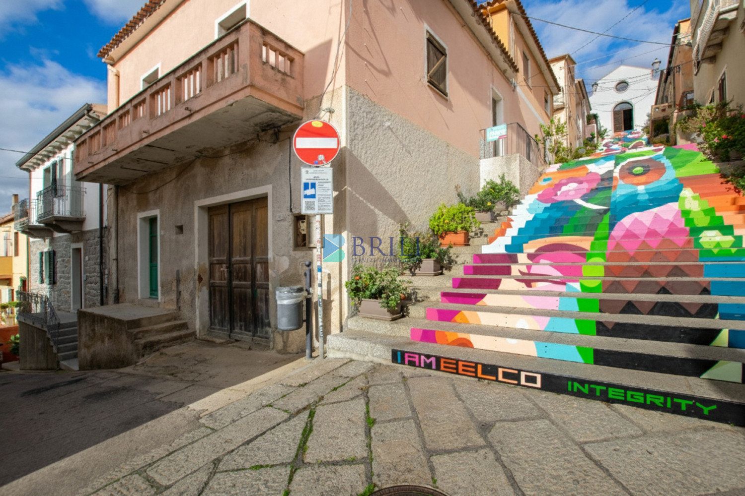 Arzachena centro storico adiacente alla scalinata di Santa Lucia