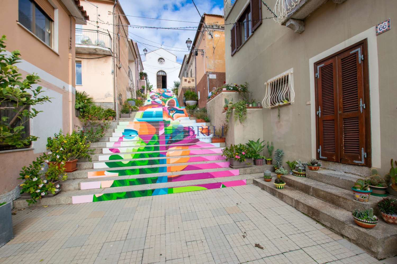 Arzachena centro storico adiacente alla scalinata di Santa Lucia
