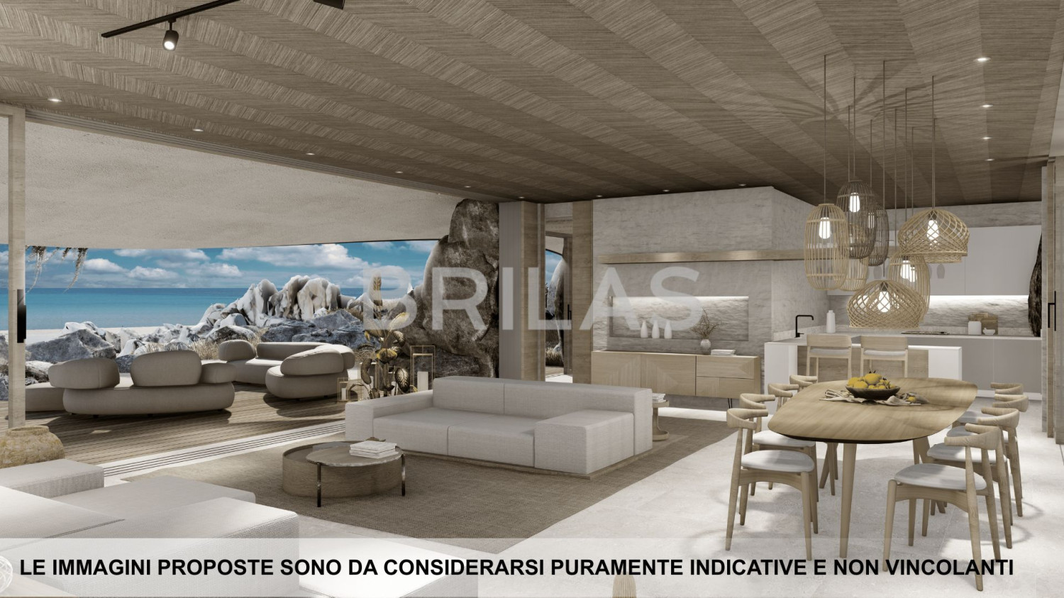 Villa di lusso fronte spiaggia con piscina e terrazze panoramiche