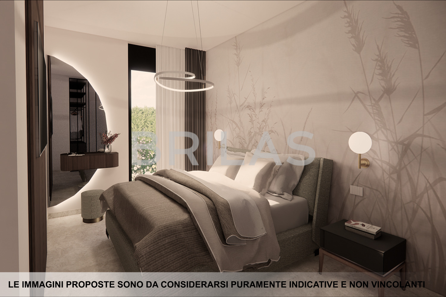 Residenze Via Lamberti _ Appartamento Trilocale al piano primo con ampia terrazza_ Int.8
