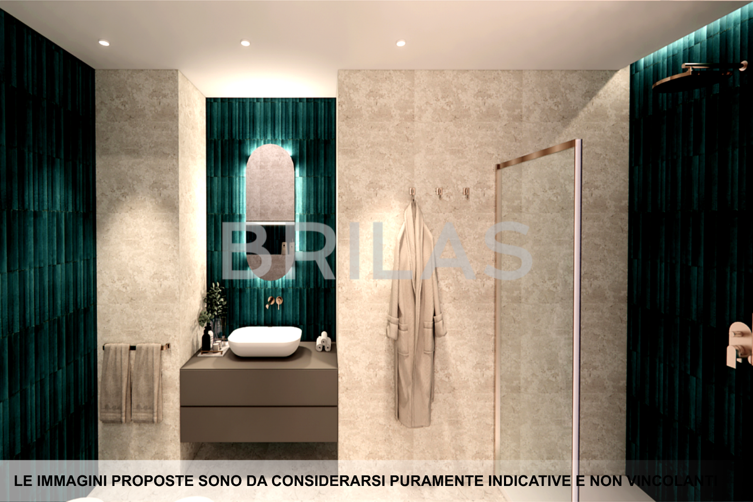 Residenze Via Lamberti _ Appartamento Trilocale al piano primo con ampia terrazza_ Int.8
