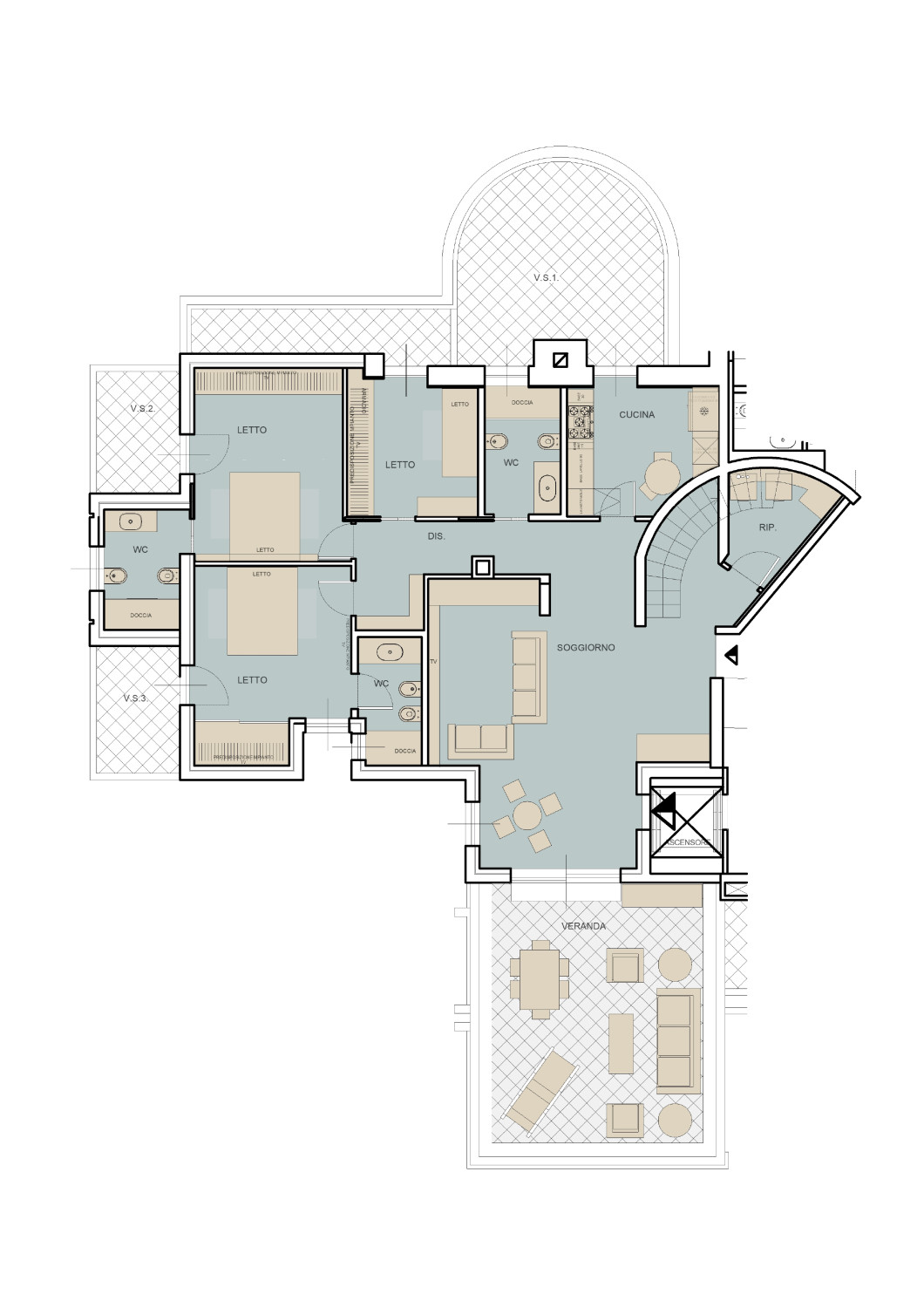 Residenze Lamberti - Penthouse with Exclusive Rooftop Unit 11