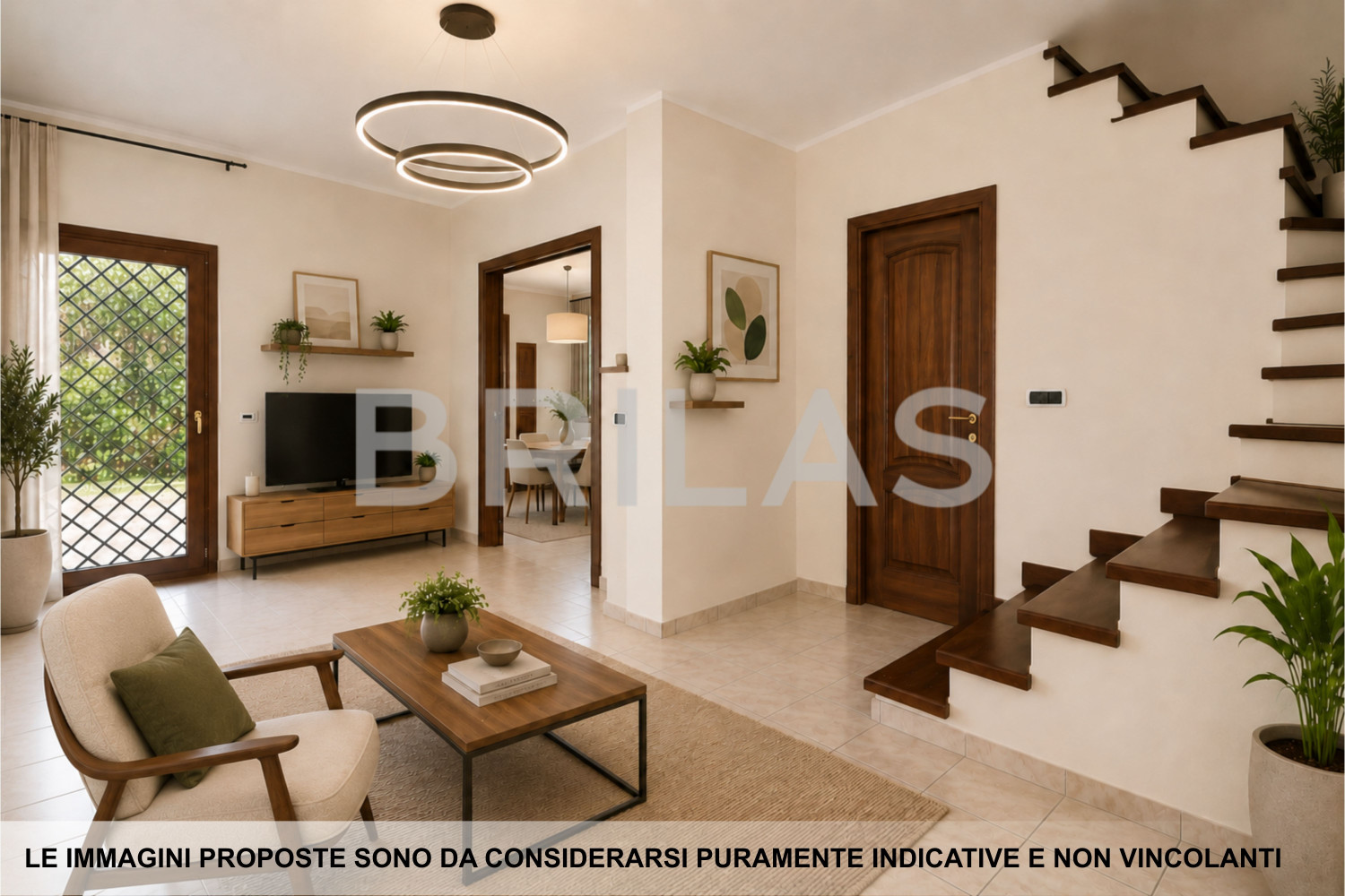 Villa bifamiliare con giardino