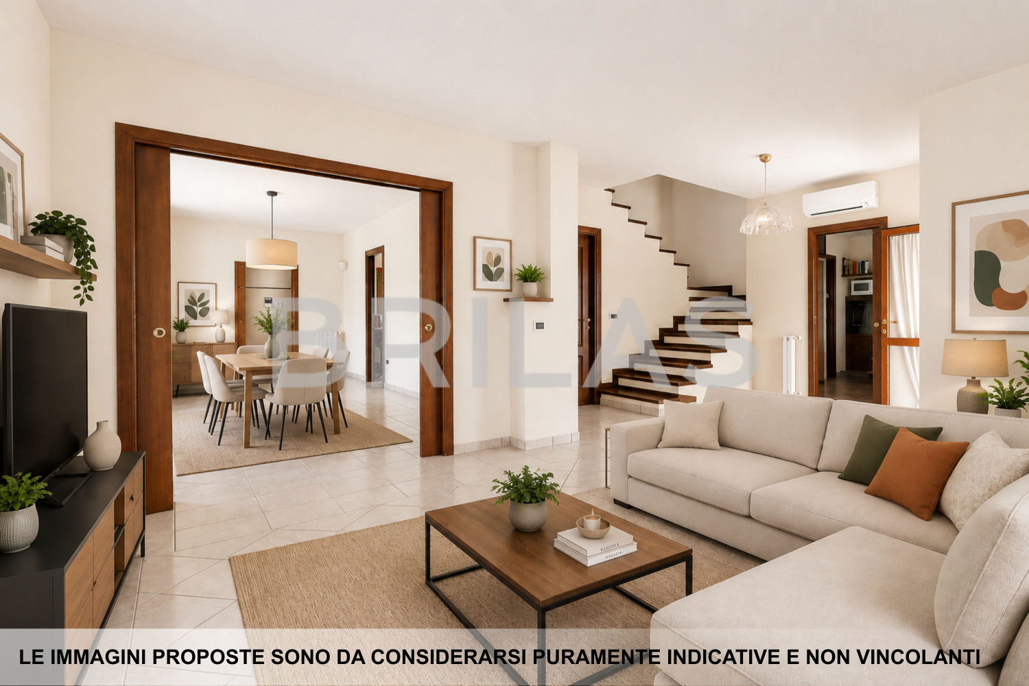 Villa bifamiliare con giardino