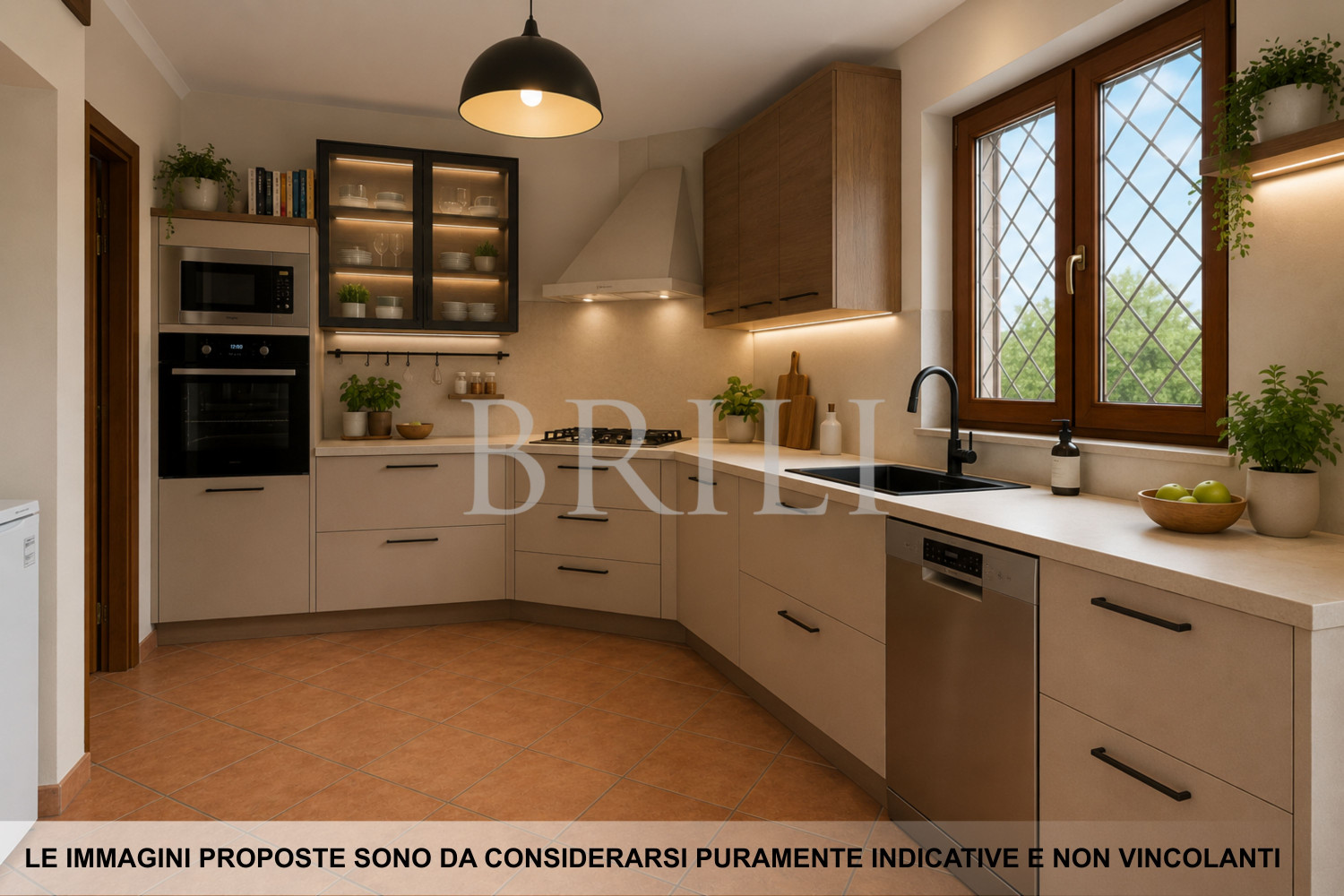 Semi-detached villa with private garden