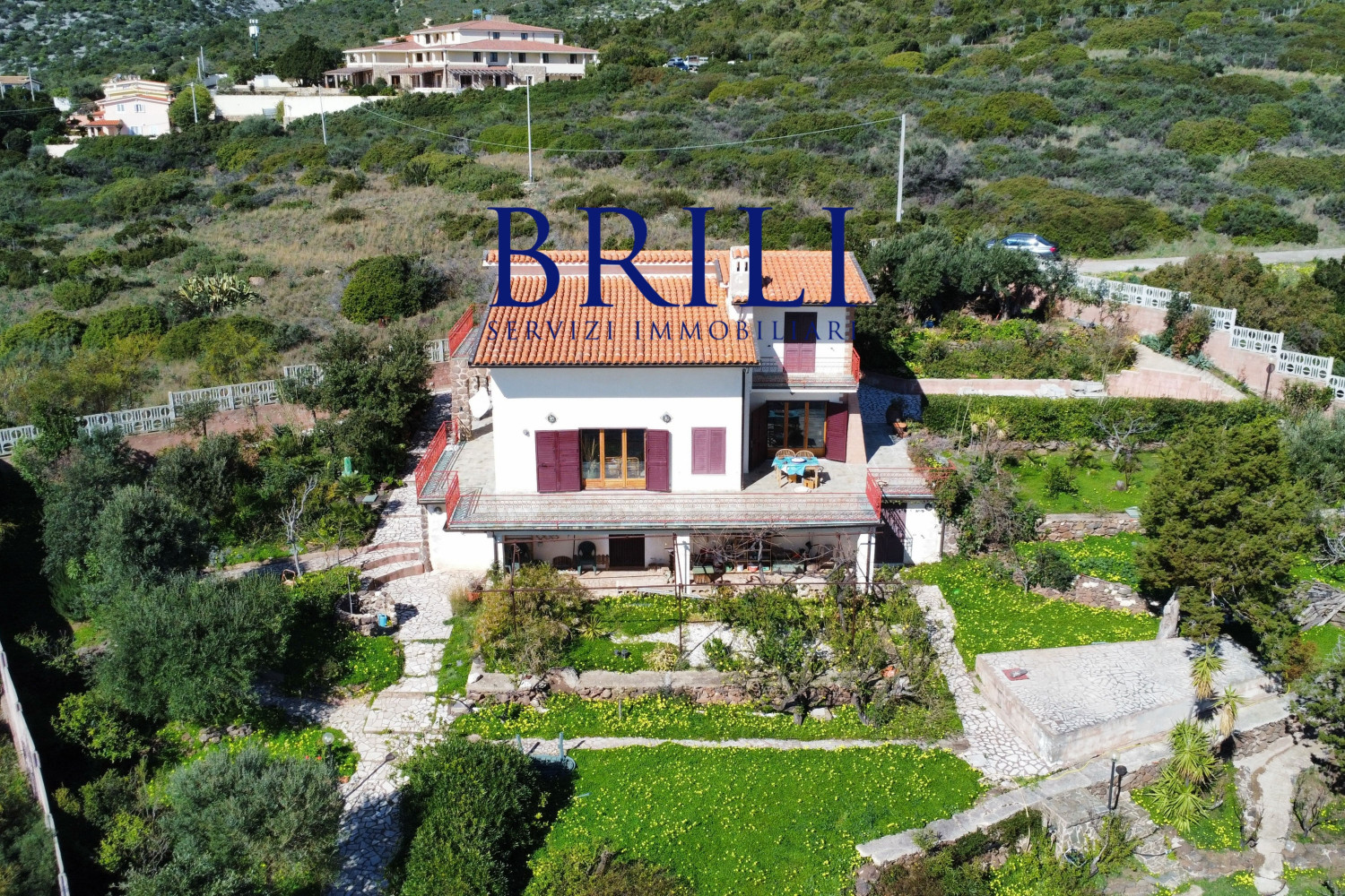 Cala Gonone: Villa Indipendente Panoramica Vista Mare con Terrazze