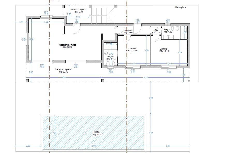 Land with approved project for a farmhouse with swimming pool