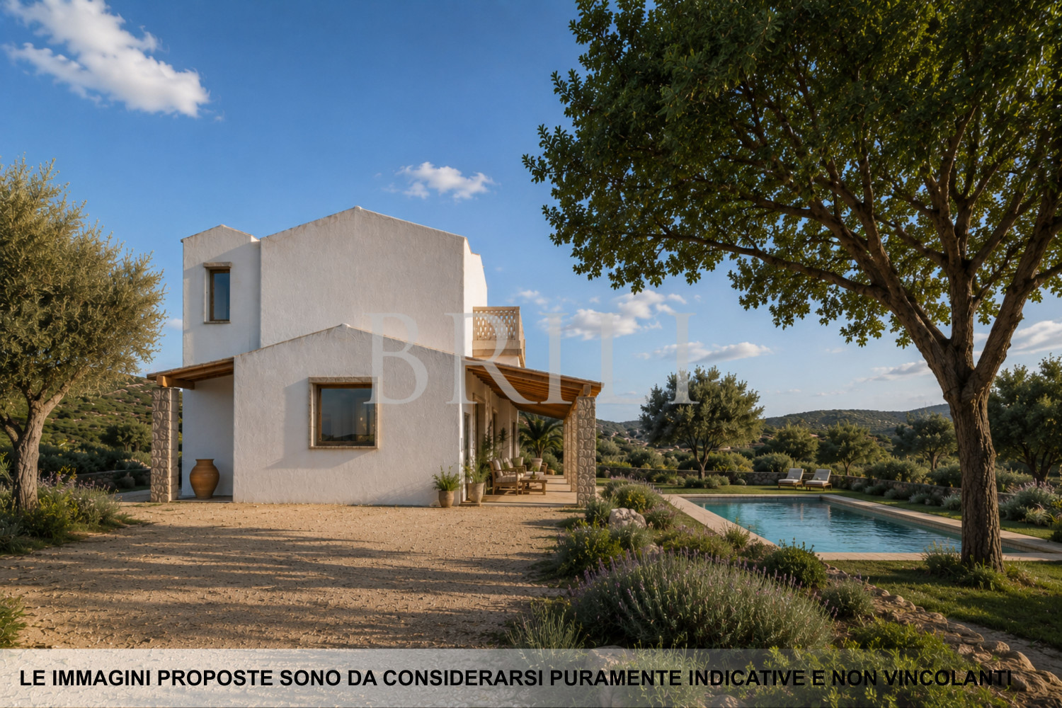 Terreno per casa colonica con piscina