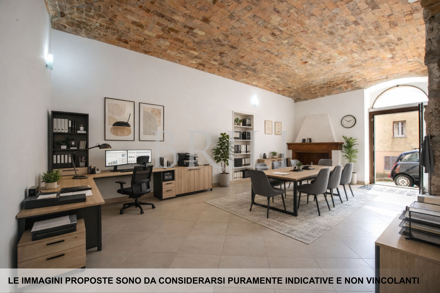 Monolocale ristrutturato con volte in pietra in centro a Luras