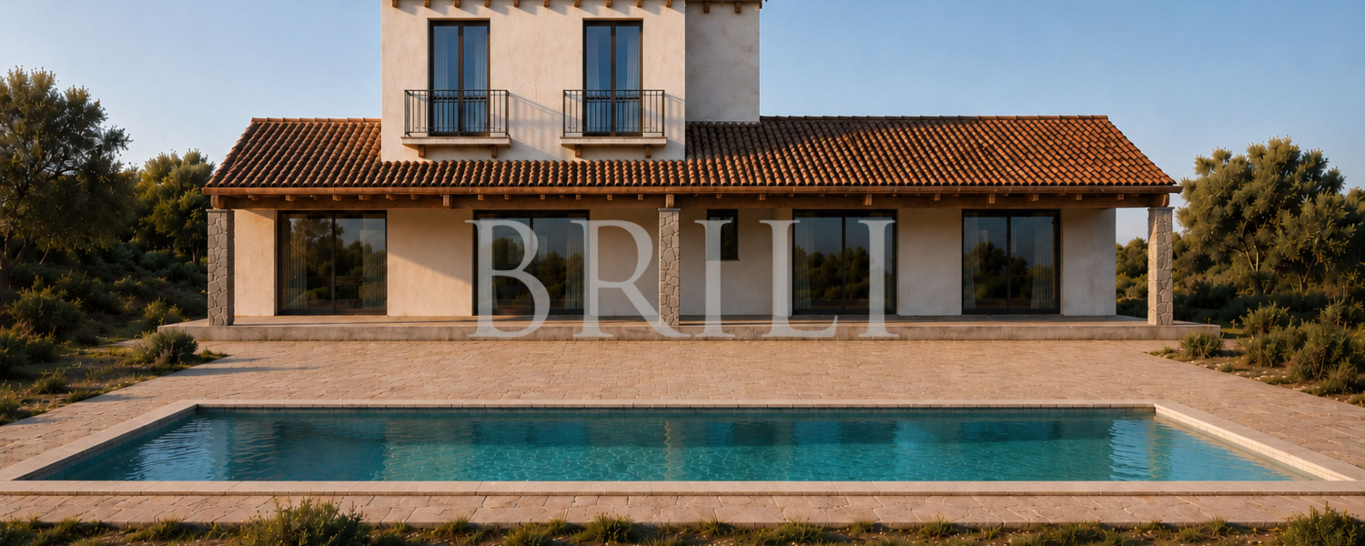 Terreno con progetto approvato per casa colonica con piscina