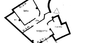 Large apartment on the top floor in Tempio Pausania with a panoramic view