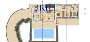 Panoramic agricultural land with approved plans for a country house and swimming pool