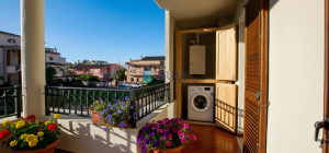 Olbia, Bright Two-Bedroom Apartment with 35 sqm Veranda