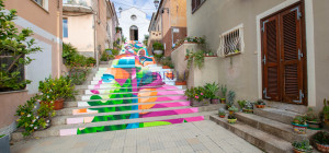 Arzachena centro storico adiacente alla scalinata di Santa Lucia