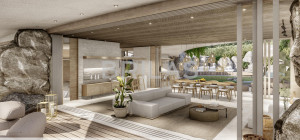 Villa di lusso fronte spiaggia con piscina e terrazze panoramiche