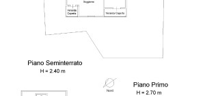 Villa bifamiliare con giardino