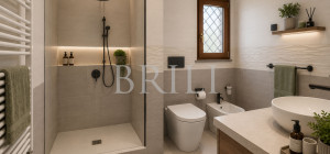 Semi-detached villa with private garden