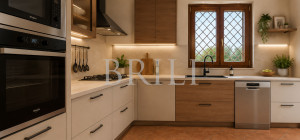Semi-detached villa with private garden