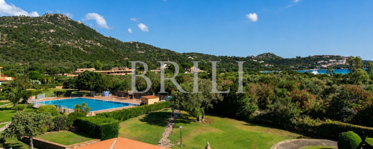 Trilocale panoramico con vista mare e piscina a Golfo di Marinella