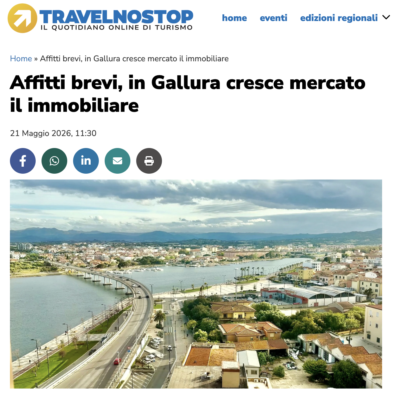 L’impatto del turismo sul mercato immobiliare del nord est Sardegna: i dati delle agenzie immobiliari Brili Brilas. Travelnostop