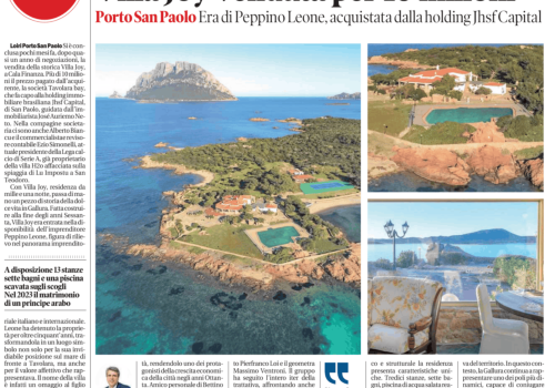 Mille e una notte a Cala Finanza Brilas vende Villa Joy - La Nuova Sardegna