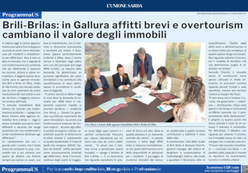 Brili-Brilas: in Gallura affitti brevi e overtourism cambiano il valore degli immobili.