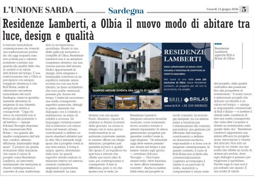 Residenze Lamberti a Olbia: appartamenti di design tra luce, comfort ed efficienza energetica. L'UNIONE SARDA