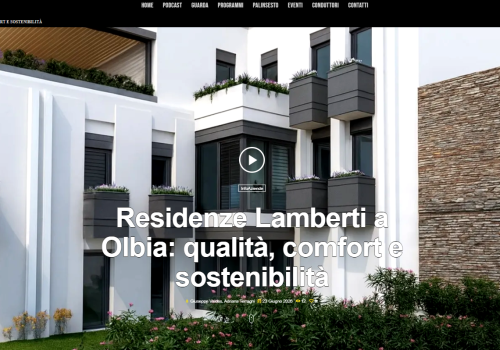 Residenze Lamberti: design, efficienza energetica e qualità abitativa nel cuore di Olbia. Radiolina