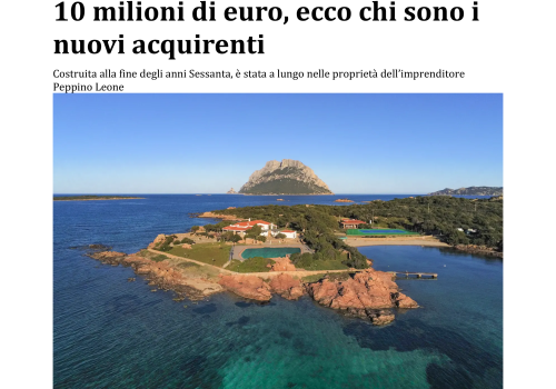 Porto San Paolo, Brilas vende Villa Joy per 10 milioni: ecco chi sono i nuovi proprietari  - Unionesarda.it